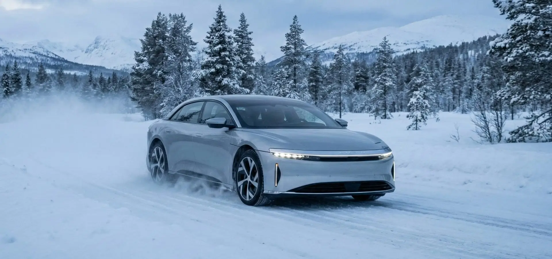 Lucid Air - modèle similaire utilisé dans le test a perdu -46% de son autonomie