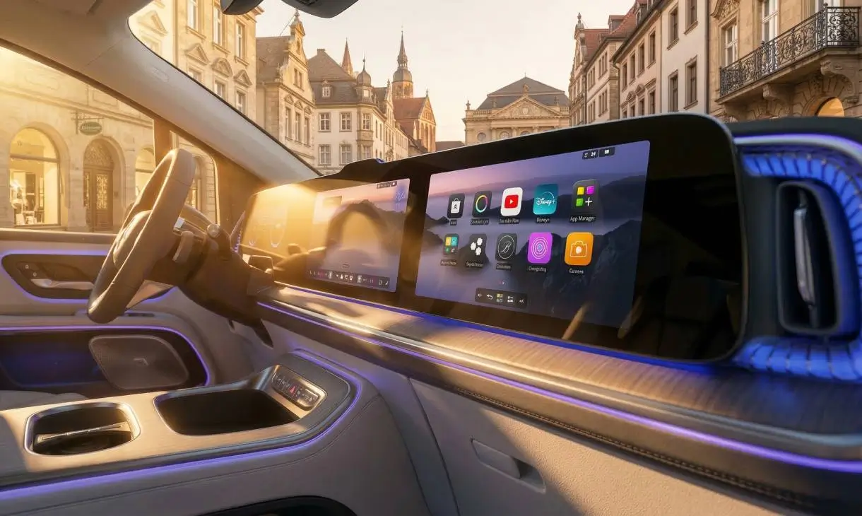Mercedes VLE 2026 écran de cinéma de 31,3 pouces en résolution 8K