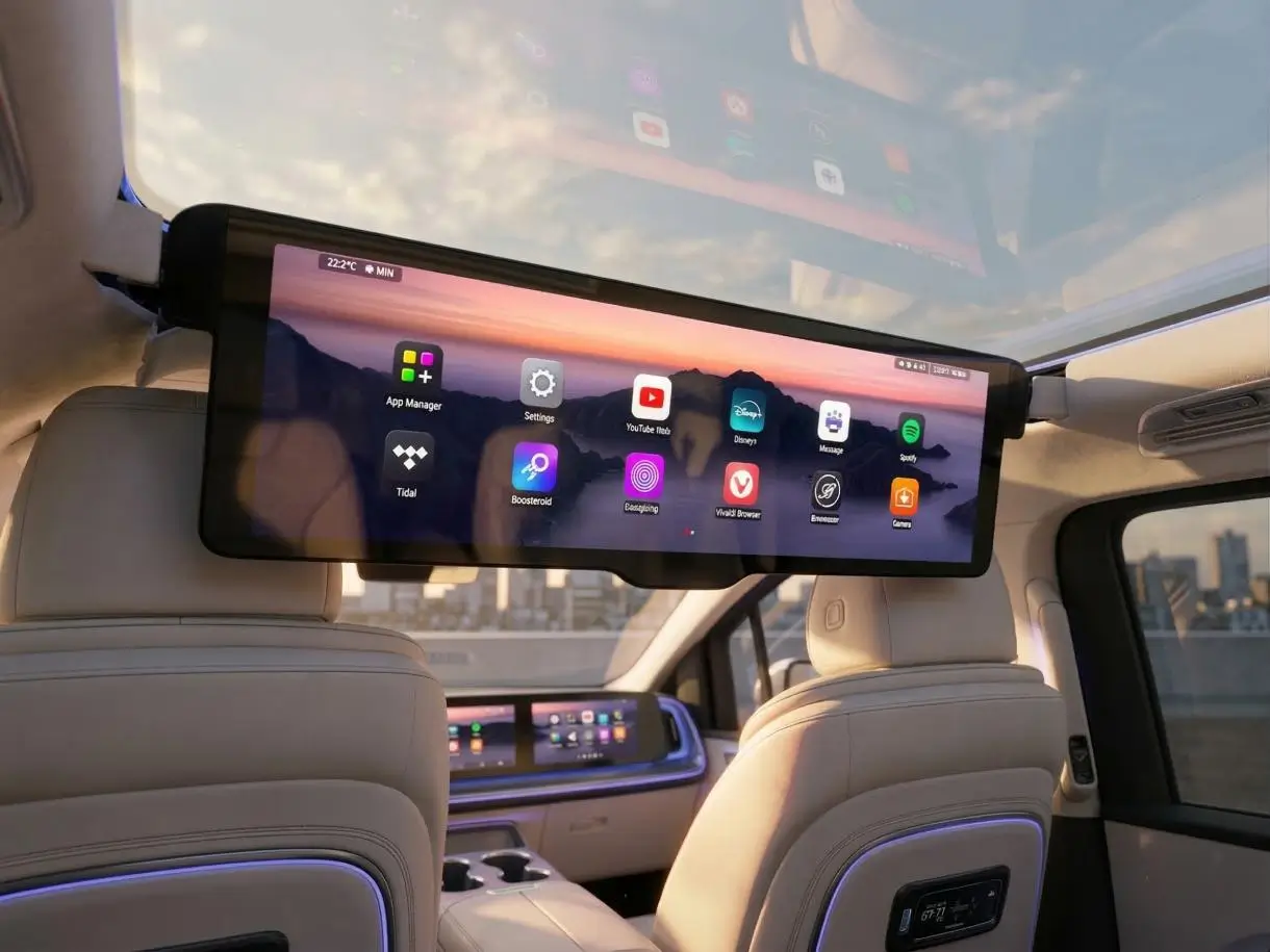Mercedes VLE 2026 MBUX infodivertissement pour les passagers arrière